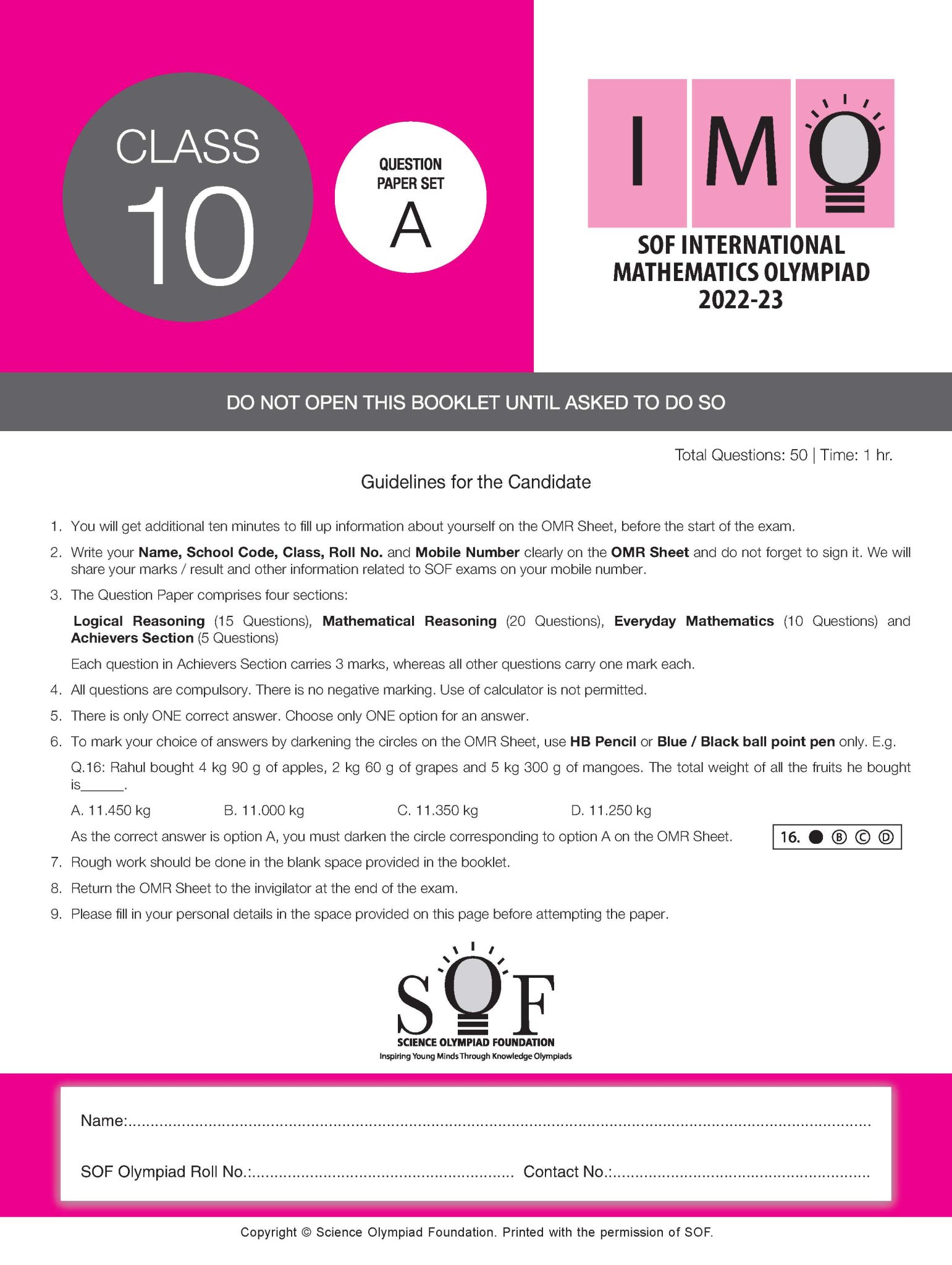 Mathematics Foundation Course for JEE/Olympiad Class 10 MTG Learning Media