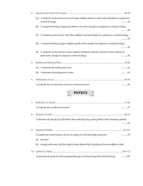 MTG Lab Manual Class 9 Science Book | Based on CBSE Syllabus | Lab ...